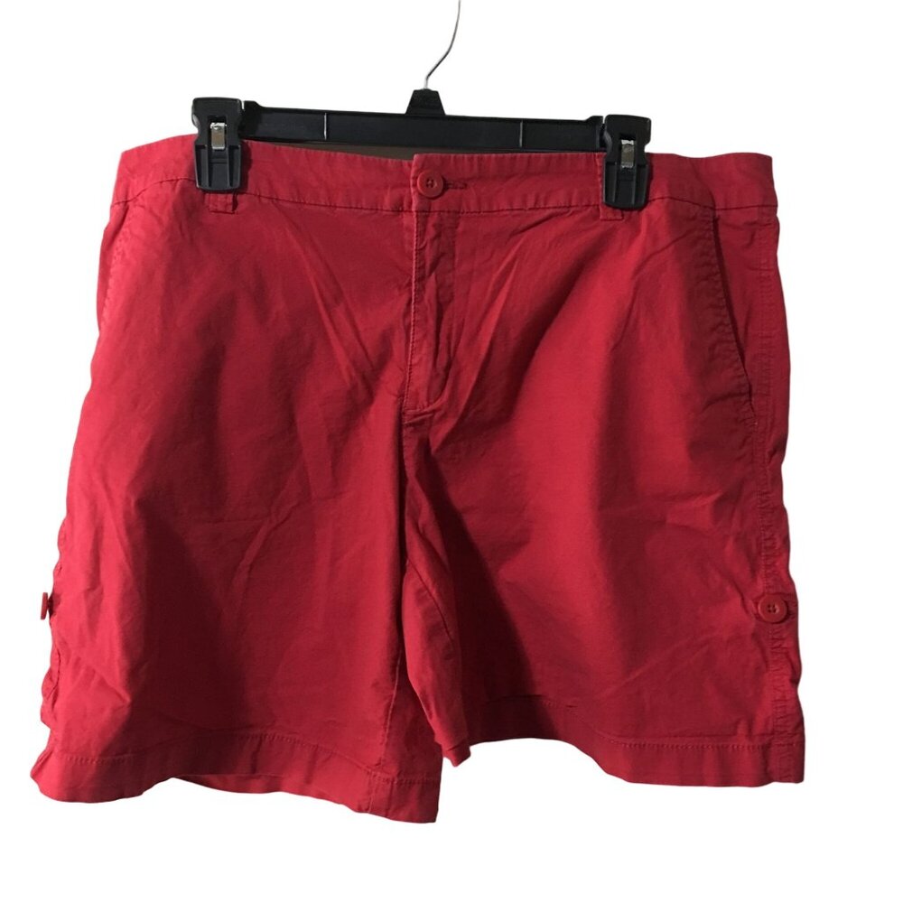 LIZ CLAIBORNE RED SHORTS RN#93677 WOMENS SIZE 14